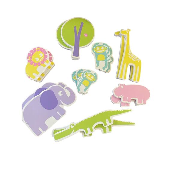 EUC - Tub Time Jungle Foam Bath Shapes - Picture 1 of 2